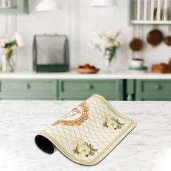 Unique Bargains Dish Drying Mat Beige 15.75"x11.81" -Kitchen Tools Shop GUEST 00839b94 e693 403d 9b65 e5d5fc4369bc