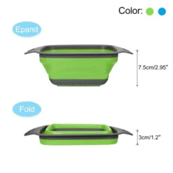 Unique Bargains Collapsible Colander Set Silicone Square Foldable Strainer Convenient Space Saving -Kitchen Tools Shop GUEST 00da3ca4 a32c 4090 8122 ebbec77a9e63