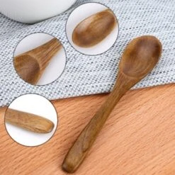 Unique Bargains Wooden Natural Grain Soup Spoon Salt Sugar Dinner Spoons 4.7" Long Brown 6 Pcs -Kitchen Tools Shop GUEST 026b6949 bd80 42fd a346 7f1e88e45d33