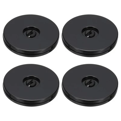 Unique Bargains High-strength Plastic 360-degree Rotating Anti-slip Multi-use Black Swivel Stand 4 Pcs 9 Unique Bargains High-strength Plastic 360-degree Rotating Anti-slip Multi-use Black Swivel Stand 4 Pcs - Image 7