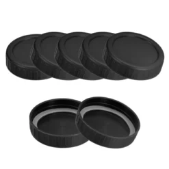 Unique Bargains Plastic Leak Proof Canning Lids With Silicone Ring 10 Pcs -Kitchen Tools Shop GUEST 030f07eb 6c71 4a53 8ae5 082f1c3d96ea