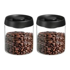 Unique Bargains Glass Airtight Vacuum Seal Coffee Bean Container 30oz -Kitchen Tools Shop GUEST 03fe7167 f1b4 4a8c a36d 1fcbe3cd07f0