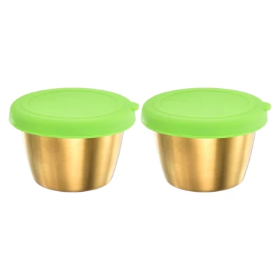 Unique Bargains Reusable Leak Proof Metal Green Condiment Containers With Lids 8 Unique Bargains Reusable Leak Proof Metal Green Condiment Containers With Lids - Image 6