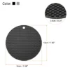 Unique Bargains Heat Resistant Non-slip Flexible Silicone Trivet Mat Light Gray, Black 2 Pcs -Kitchen Tools Shop GUEST 0468ced2 e6e2 4ce9 939b db98291663ff