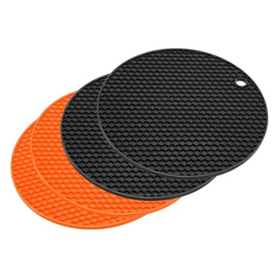 Unique Bargains Silicone Pot Holder Teapot Coaster Trivet Mat 4 Pcs 20 Unique Bargains Silicone Pot Holder Teapot Coaster Trivet Mat 4 Pcs - Image 18