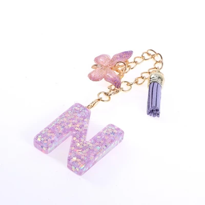 Unique Bargains Star Sequin Letter N Butterfly Tassel Water Cup Pendant Purple 1 Pc 6 Unique Bargains Star Sequin Letter N Butterfly Tassel Water Cup Pendant Purple 1 Pc - Image 4