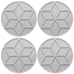 Unique Bargains Round Heat Resistant Non-Slip Silicone Trivet Mat For Pots Coasters 4 Pcs 10 Unique Bargains Round Heat Resistant Non-Slip Silicone Trivet Mat For Pots Coasters 4 Pcs -Kitchen Tools Shop GUEST 064650e1 4d0b 415b bc0e 2badd6c192f1