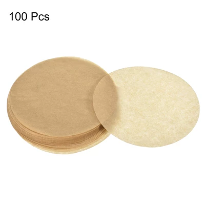 Unique Bargains Non-Stick Parchment Paper Round Air Fryer Microwave Oven Liners Brown 4 Unique Bargains Non-Stick Parchment Paper Round Air Fryer Microwave Oven Liners Brown - Image 2