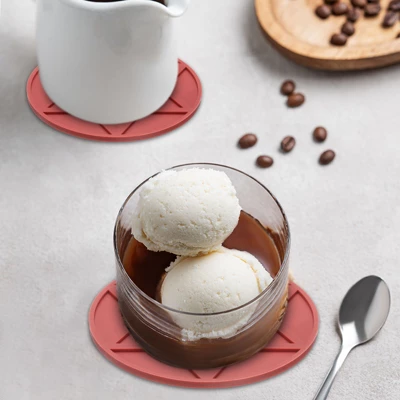 Unique Bargains Round Heat Resistant Non-Slip Silicone Trivet Mat For Pots Coasters 4 Pcs 4 Unique Bargains Round Heat Resistant Non-Slip Silicone Trivet Mat For Pots Coasters 4 Pcs - Image 2