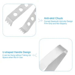 Unique Bargains Stainless Steel Ice Tongs For Appetizers, Charcuterie, Dessert, Tea Party, Bar, Cafe Serving 5" Silver 1 Pc -Kitchen Tools Shop GUEST 0770f80b 9600 4a74 8064 2f90cf2314a9