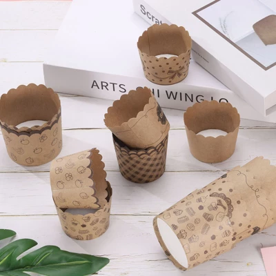 Unique Bargains Disposable Greaseproof Cakes Muffins Wrappers Paper Baking Cups Brown 50 Pcs 5 Unique Bargains Disposable Greaseproof Cakes Muffins Wrappers Paper Baking Cups Brown 50 Pcs - Image 3