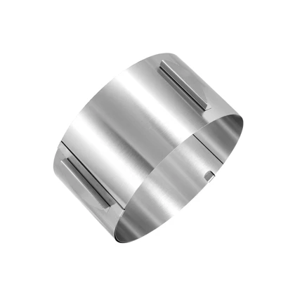 Unique Bargains Adjustable Stainless Steel Nonstick Retractable Round Cake Ring 4 Unique Bargains Adjustable Stainless Steel Nonstick Retractable Round Cake Ring - Image 2
