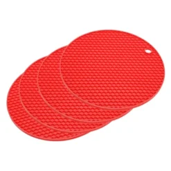 Unique Bargains Silicone Heat Resistant Non-slip Flexible Trivets 7.08" X 7.08” X 0.57" 4 Pcs -Kitchen Tools Shop GUEST 08e2244c feb1 4bb1 a158 83b55672a0be