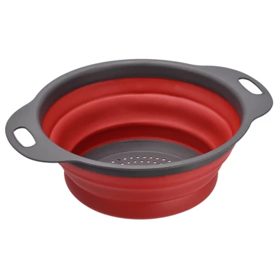 Unique Bargains Collapsible Colander Silicone Round Foldable Strainer With Handle 6 Unique Bargains Collapsible Colander Silicone Round Foldable Strainer With Handle - Image 4