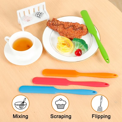 Unique Bargains Kitchen Cooking Baking Heat Resistant Non-Stick Jar Silicone Spatula 4 Pcs 6 Unique Bargains Kitchen Cooking Baking Heat Resistant Non-Stick Jar Silicone Spatula 4 Pcs - Image 4