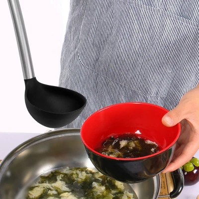 Unique Bargains Heat Resistant To 480°F Restaurant Kitchen Cooking Utensil Soup Ladle Spoon 12.6 Inch Black 1 Pc 6 Unique Bargains Heat Resistant To 480°F Restaurant Kitchen Cooking Utensil Soup Ladle Spoon 12.6 Inch Black 1 Pc - Image 4