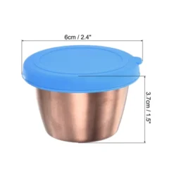 Unique Bargains Silicone Stainless Steel Leak-proof Airtight Food Storage Container