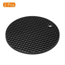 Unique Bargains Silicone Heat Resistant Non-Slip Flexible Trivet Mats Black 2 Pcs 6 Unique Bargains Silicone Heat Resistant Non-Slip Flexible Trivet Mats Black 2 Pcs -Kitchen Tools Shop GUEST 0adf1a28 3626 4227 9a63 4c3f1adf9977