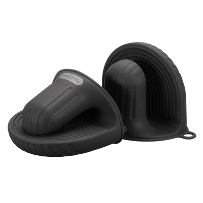 Unique Bargains Heat Resistant Mini Silicone Oven Mitts For Air Fryer Kitchen Cooking 2 Pcs 7 Unique Bargains Heat Resistant Mini Silicone Oven Mitts For Air Fryer Kitchen Cooking 2 Pcs - Image 5