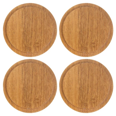 Unique Bargains Smooth Bamboo Wide Mouth Coffee Mug Wooden Cup Lid 4 Pcs 6 Unique Bargains Smooth Bamboo Wide Mouth Coffee Mug Wooden Cup Lid 4 Pcs - Image 4