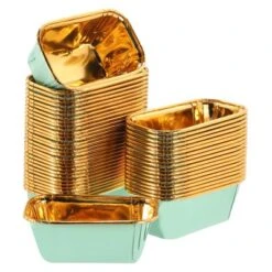 Unique Bargains Greaseproof Single-sided Aluminum Foil Cupcake Liners For Party 50 Pcs -Kitchen Tools Shop GUEST 0cee83bd 0e33 47f4 8c37 a6f1622575af