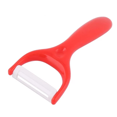 Unique Bargains Household Kitchen Utensil Fruit Vegetable Plastic Peeler Red 1 Pc 5 Unique Bargains Household Kitchen Utensil Fruit Vegetable Plastic Peeler Red 1 Pc - Image 3