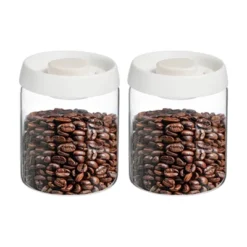 Unique Bargains Glass Airtight Vacuum Seal Coffee Bean Container 30oz -Kitchen Tools Shop GUEST 0d7ced43 fc22 4ff1 bd12 a9a6f2369a64