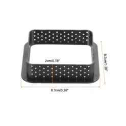 Unique Bargains Perforated Non-stick Odorless Square Shape Cake Mousse Ring
