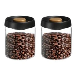 Unique Bargains Glass Airtight Vacuum Seal Coffee Bean Container 30oz -Kitchen Tools Shop GUEST 0ebf0b86 825b 4eb6 9fb7 234555619875