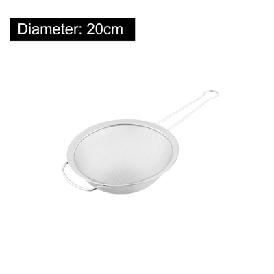 Unique Bargains Stainless Steel Fine Oil Mesh Colander Flour Sieve 8" Dia Strainers Silver Tone 3 Unique Bargains Stainless Steel Fine Oil Mesh Colander Flour Sieve 8" Dia Strainers Silver Tone