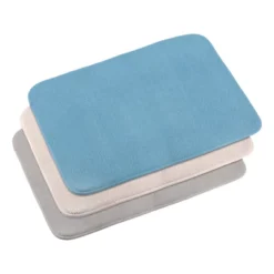 Unique Bargains Microfiber Absorbent Reversible Heat Resistant Dish Drainer Mats Blue/Grey/Beige 3 Pcs -Kitchen Tools Shop GUEST 10295be5 48a2 4aec a819 b845858bd7ec
