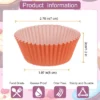 Unique Bargains Greaseproof Disposable Standard Size Cake Cookie Baking Cups 100 Pcs Orange -Kitchen Tools Shop GUEST 10f99f19 7d02 4aad a103 75e9727265a9