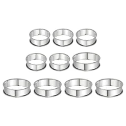 Unique Bargains Stainless Steel Double Rolled Nonstick Durable Cake Rings 10 Pcs 14 Unique Bargains Stainless Steel Double Rolled Nonstick Durable Cake Rings 10 Pcs -Kitchen Tools Shop GUEST 1159de2e 25eb 4897 9f90 51f97953d617