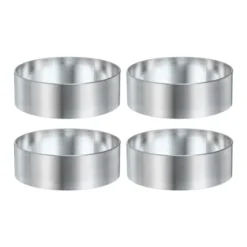 Unique Bargains Stainless Steel Seamless Nonstick Mirror Coating Round Cake Ring 4 Pcs -Kitchen Tools Shop GUEST 126af78f a426 42a7 8604 55ff6c25d051