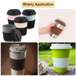 Unique Bargains Silicone Reusable Spill-Proof Durable Sealed Cup Lids 4 Pcs -Kitchen Tools Shop GUEST 12b08801 9864 4547 bd43 de1154378305