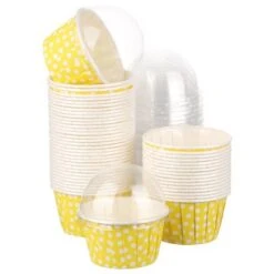 Unique Bargains Thick Foil Paper Oil-proof Soft Reliable Baking Cups 50 Pcs -Kitchen Tools Shop GUEST 14dc1121 7a22 4ee4 85e4 30a58763d031