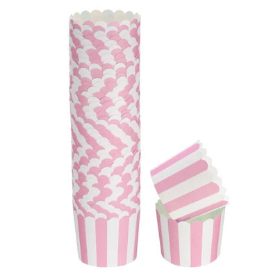 Unique Bargains Greaseproof Disposable Cakes Muffins Liners Stripe Paper Baking Cups 6oz 50 Pcs 7 Unique Bargains Greaseproof Disposable Cakes Muffins Liners Stripe Paper Baking Cups 6oz 50 Pcs - Image 5