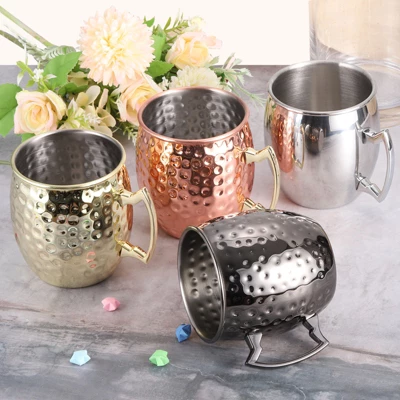 Unique Bargains Stainless Steel Shatterproof Reusable Cocktail Mugs For Wedding 4 Unique Bargains Stainless Steel Shatterproof Reusable Cocktail Mugs For Wedding - Image 2