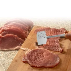 Unique Bargains Square Meat Tenderizer Mallet Silver Tone 1 Pc