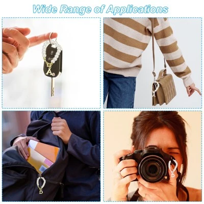 Unique Bargains Identification Handle Letter Charm Accessories Gold & Silver Tone 2 Pcs 7 Unique Bargains Identification Handle Letter Charm Accessories Gold & Silver Tone 2 Pcs - Image 5