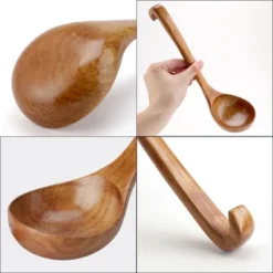 Unique Bargains Natural Grain Home Kitchen Brown Soup Spoon 11" Length 1 Pc -Kitchen Tools Shop GUEST 18d32b53 7bcc 4b1b bafa 9ae3e7faec55