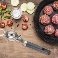 Unique Bargains Stainless Steel With Spring Thumb Trigger Ice Cream Scoop 4 Ounce -Kitchen Tools Shop GUEST 1b4c4e7d 3ecf 4a6d 9cbd 2f4a6d57ecf3