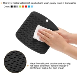 Unique Bargains Silicone Heat Resistant Trivet Pads 4 Pcs -Kitchen Tools Shop GUEST 1b8af0bc d2d9 4506 a441 4fe91032ee84