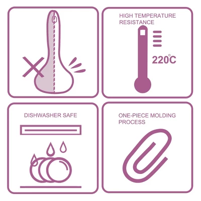 Unique Bargains Heat Resistant Ergonomic Handle Non-Stick Soup Ladle 11.4 Inch Fuchsia 1 Pc 4 Unique Bargains Heat Resistant Ergonomic Handle Non-Stick Soup Ladle 11.4 Inch Fuchsia 1 Pc - Image 2