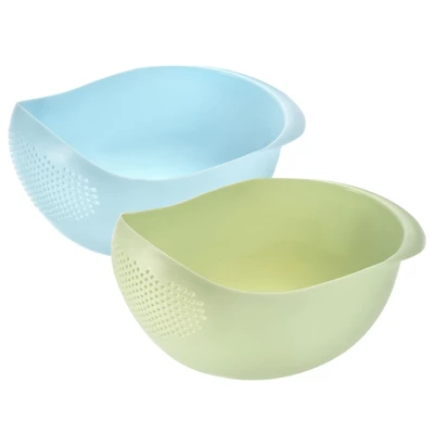Unique Bargains Rice Strainer Washing Bowl Filter Strainer Basket Colanders For Cleaning Vegetable 8 Unique Bargains Rice Strainer Washing Bowl Filter Strainer Basket Colanders For Cleaning Vegetable - Image 6