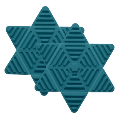 Unique Bargains Hexagon Star Heat Resistant Silicone Trivet Mat For Pots Coasters 2 Pcs 8 Unique Bargains Hexagon Star Heat Resistant Silicone Trivet Mat For Pots Coasters 2 Pcs - Image 6