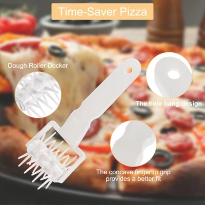 Unique Bargains Plastic Durable With Spikes Cookie Pizza Dough Docker Rollers 4 Unique Bargains Plastic Durable With Spikes Cookie Pizza Dough Docker Rollers - Image 2