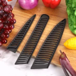 Unique Bargains PP Plastic Durable Wear-resistant Portable Knife Cover Sleeves 6.46 X 1.36 X 0.11 Inch Black 2 Pcs -Kitchen Tools Shop GUEST 1ed9960f de93 4ef9 83c5 39de020ab299