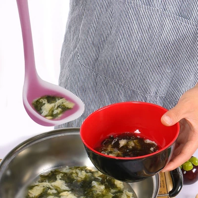 Unique Bargains Heat Resistant Ergonomic Handle Non-Stick Soup Ladle 11.4 Inch Fuchsia 1 Pc 6 Unique Bargains Heat Resistant Ergonomic Handle Non-Stick Soup Ladle 11.4 Inch Fuchsia 1 Pc - Image 4