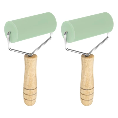 Unique Bargains Non-Stick Smooth Silicone Wood Handle Baking Rolling Pin 2 Pcs 8 Unique Bargains Non-Stick Smooth Silicone Wood Handle Baking Rolling Pin 2 Pcs - Image 6